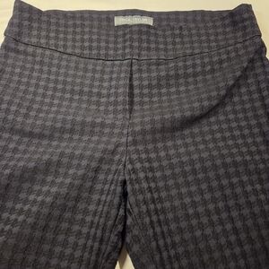 Erica Taylor Gray/Black Stretchy Plaid Pants - Made in Canada - Size M